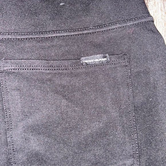 DKNY Womens Black Cropped Jeggings Pants Elastic Waist Straight Leg Size 31x25 - Picture 4 of 4